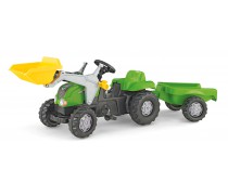Minamas traktorius su priekaba ir kaušu - vaikams nuo 2,5 iki 5 metų | rollyKid-X | Rolly Toys